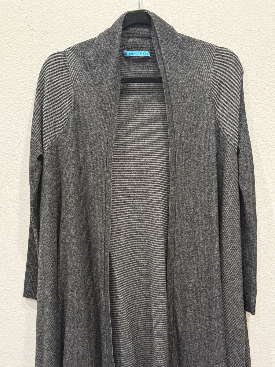 Alice + Olivia  Gray cardigan 