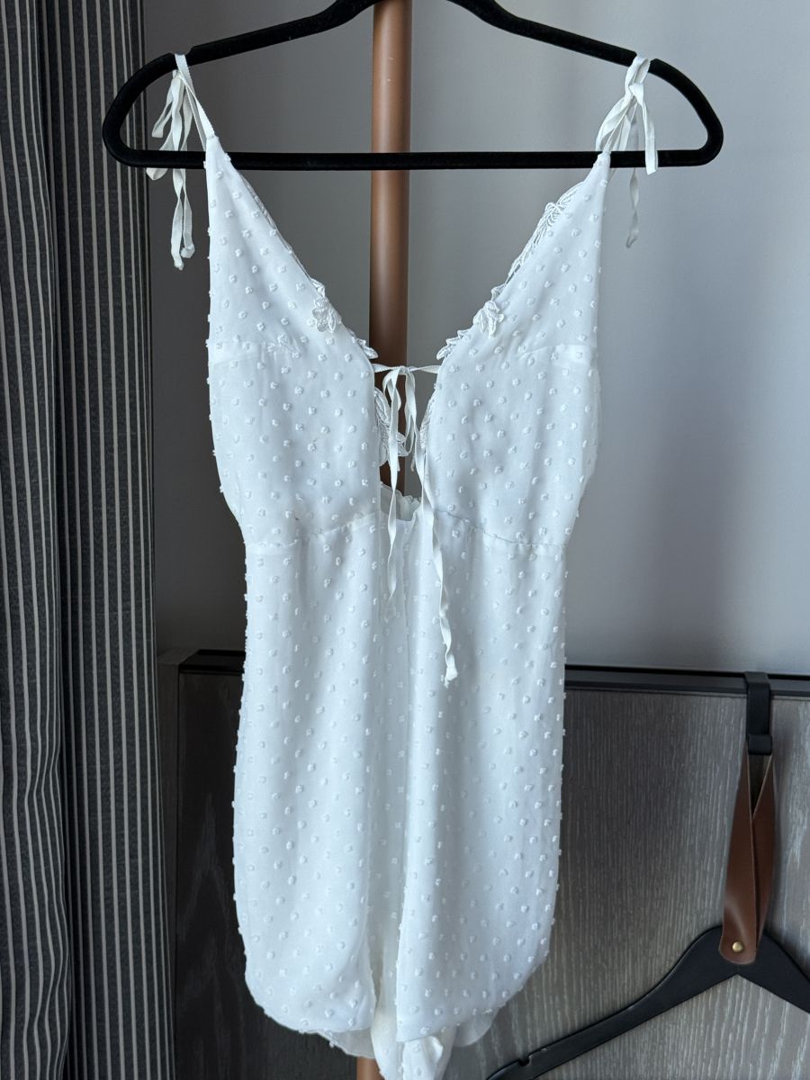  White Lace Mini Romper