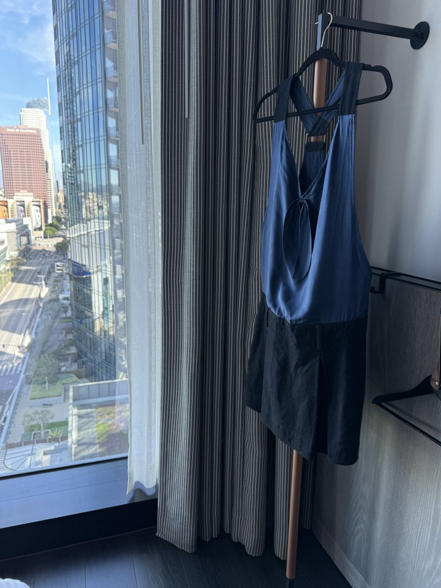 Marc by Marc Jacobs Size S Blue & Black Drop-Waist Dress