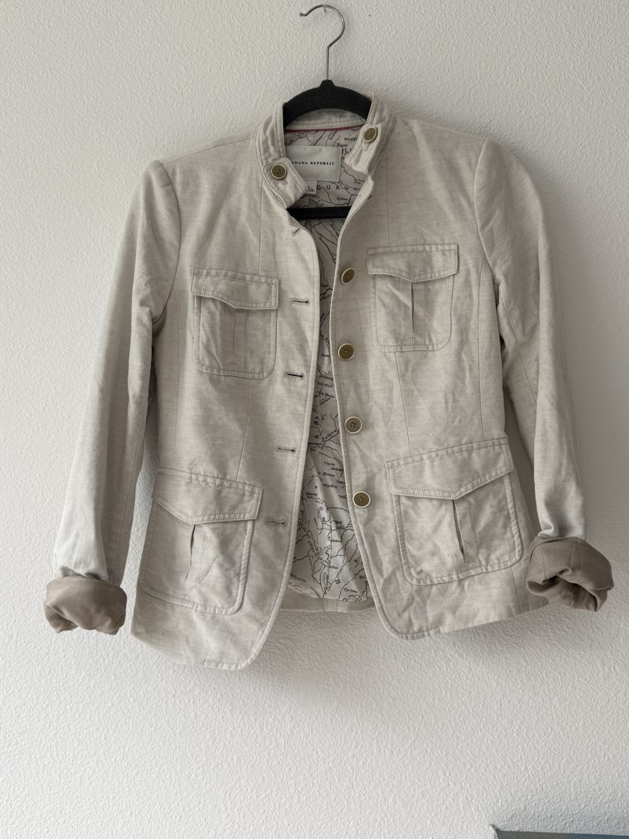 Banana Republic Light Beige Utility Jacket – Size S