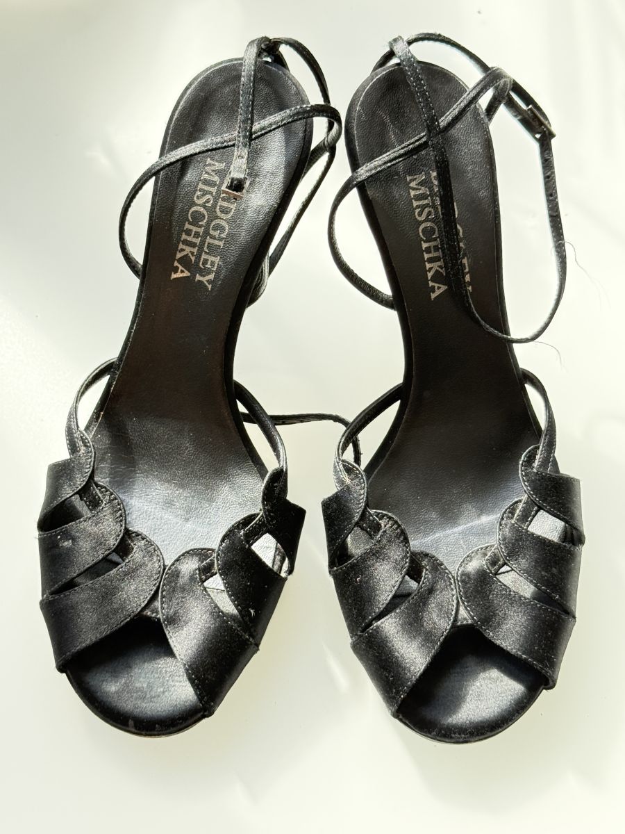 Badgley Mischka Black Strappy Heels – Size 37½