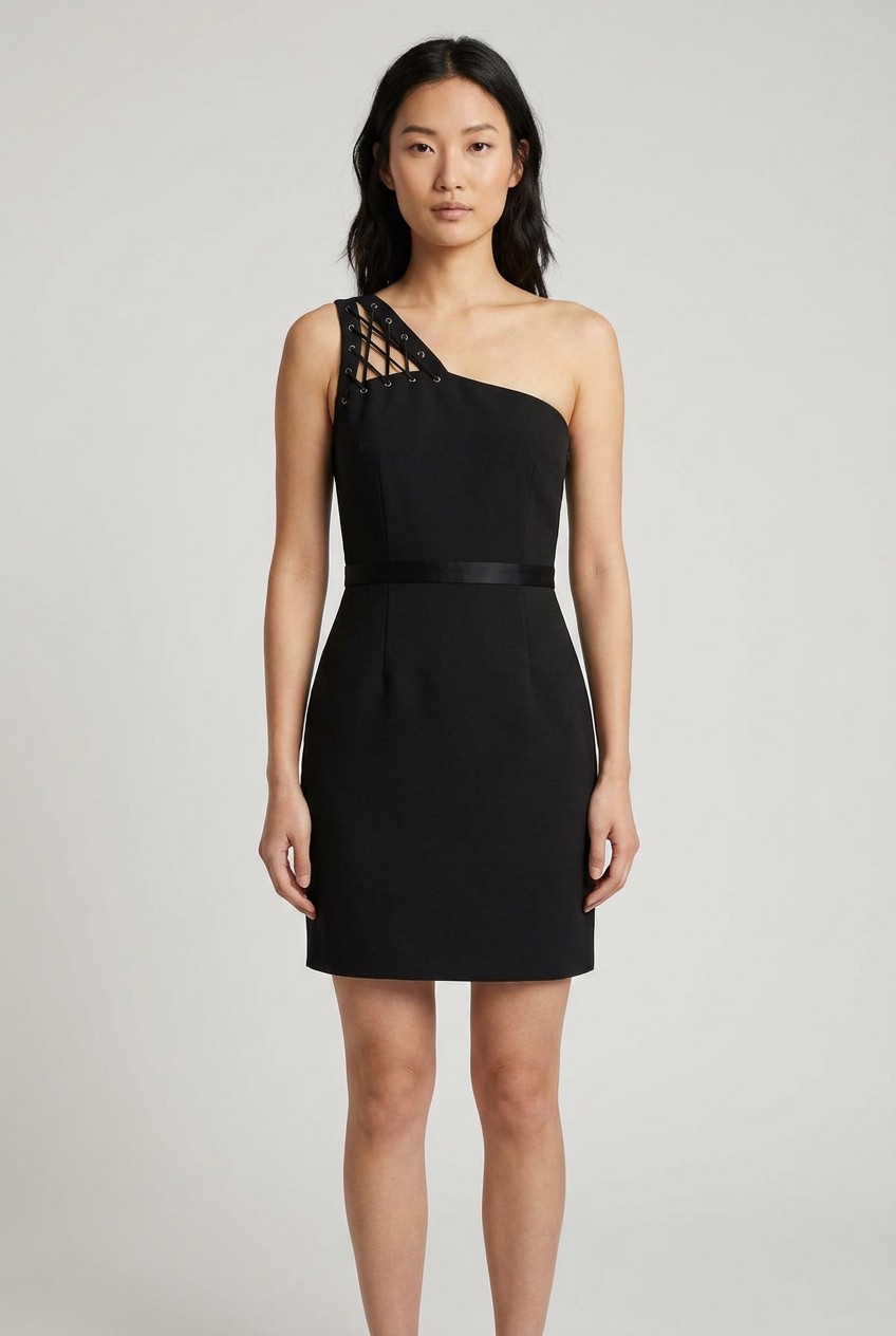 Jay Godfrey Black Lace-Up Hem Pencil Skirt Size 4