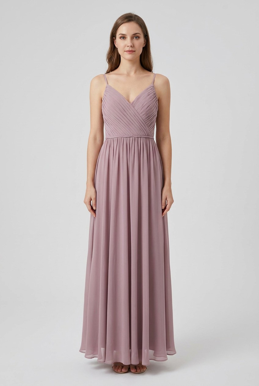 Morilee Madeline Gardner Pink Pleated Gown